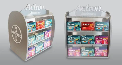 Exhibidores de mostrador para atraer a los consumidores