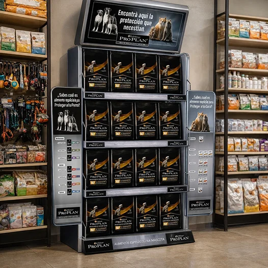 Exhibidor de pie para alimentos para perros - Proplan