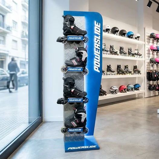 Exhibidor de pie para rollers Powerslide