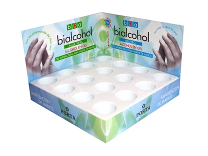 Bandeja exhibidora Bialcohol
